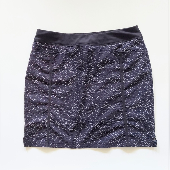 Adidas Golf Womens Small Golf Tennis Skort Black White Polka Dot - Picture 1 of 7